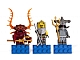 Gear No: 853087  Name: Magnet Set, Minifigures Atlantis (3) - Lobster Guardian, Hammerhead Guardian and Captain Ace Speedman - Glued with 2 x 4 Brick Bases blister pack