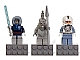 Gear No: 853130  Name: Magnet Set, Minifigures SW (3) Anakin Skywalker, Talz Chieftain, Clone Pilot - Glued with 2 x 4 Brick Bases blister pack