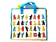 Gear No: 853179  Name: Tote Bag, PVC Multicolored Minifigures Pattern