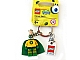 Gear No: 853357  Name: Patrick Star Super Hero Key Chain with Lego Logo Tile, Modified 3 x 2 Curved with Hole
