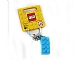 Gear No: 853380  Name: 2 x 4 Brick - Medium Azure Key Chain