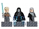 Lot ID: 236467962  Gear No: 853419  Name: Magnet Set, Minifigures SW (3) - Luke Skywalker, Emperor Palpatine, General Veers - Glued with 2 x 4 Brick Bases blister pack