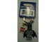 Gear No: 853429a  Name: Batman, Light Bluish Gray Suit Key Chain with Lego Logo Tile, Modified 3 x 2 Curved with Hole (Light Bluish Gray Hips)