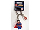 Lot ID: 65943950  Gear No: 853430  Name: Superman Key Chain with Lego Logo Tile, Modified 3 x 2 Curved with Hole