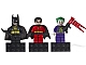 Lot ID: 300902960  Gear No: 853431  Name: Magnet Set, Minifigures Super Heroes (3) - Batman, Robin, Joker - Glued with 2 x 4 Brick Bases blister pack