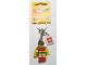 Lot ID: 321181282  Gear No: 853634  Name: Robin Key Chain with Lego Logo Tile, Modified 3 x 2 Curved with Hole (The LEGO Batman Movie Version)