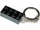 Lot ID: 395617751  Gear No: 853992  Name: 2 x 4 Brick - Chrome Black Key Chain