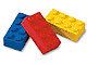 Gear No: 922213  Name: Eraser, LEGO Brick Eraser Set of 3 (Blue, Red & Yellow)