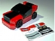 Gear No: GMRacer4  Name: General Mills Racer Car 4 - Black on Red on Light Gray - 5 Spoked Wheels 2Fast4U