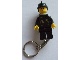 Lot ID: 370956433  Gear No: KC014a  Name: Fireman with Black Helmet Key Chain (attached to right leg)