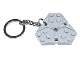 Lot ID: 376157865  Gear No: KC156  Name: 6 x 6 Plate Modified Hexagonal with Pin Hole - Light Bluish Gray Key Chain