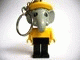Gear No: KCF33  Name: Elephant 4 Key Chain - Twisted Metal Chain, Red LEGO Logo on Back