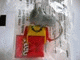 Gear No: KCF53  Name: Hippo 2 with collar Key Chain - Twisted Metal Chain, Red LEGO Logo on Back