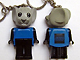 Lot ID: 276783918  Gear No: KCF65  Name: Mouse 4 Key Chain - Twisted Metal Chain, Black LEGO Logo on Back