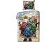 Gear No: LEG720BL  Name: Bedding, Duvet Cover and Pillowcase (140 x 200 cm) - Ninjago 6 Ninja's & Master Wu