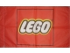 Gear No: LEGLogFlag1  Name: Display Flag Cloth, LEGO Logo Large (Shell Gas Station Lawn Display)