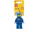 Gear No: LGL-KE10H  Name: LED Key Light Classic Space Minifigure Key Chain Blue (LEDLITE) - Tagged Version
