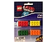 Gear No: LGO6715  Name: Eraser, The LEGO Movie Brick Eraser Set of 4 (Red, Yellow, Green, Orange) blister pack