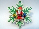 Gear No: LLCA45  Name: Christmas Tree Ornament, Legoland California Snowflake with Santa Pattern