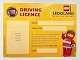 Lot ID: 221002411  Gear No: LLWDL2  Name: Card, Driving Licence (License), Legoland Windsor