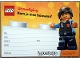Gear No: Partybox01inv05  Name: Party Invitation, City Police Officer Minifigure