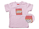 Gear No: TS47  Name: T-Shirt, Paul Frank Women's Distressed LEGO Logo, Pink