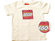 Gear No: TS55  Name: T-Shirt, Paul Frank Men's Distressed LEGO Logo, Cream