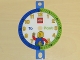 Lot ID: 146755461  Gear No: bb1054a  Name: Clock Face, Time Teacher, Plastic, Boy with LEGO Logo and 'To' and 'Past' Text