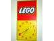 Gear No: clock02  Name: Wall Clock, LEGO Logo Yellow