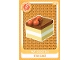 Gear No: ctw042BE  Name: Create the World Trading Card #  42 Part de Gâteau / Stuk Cake (Belgian)