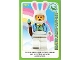 Gear No: ctwII103  Name: Create the World Incredible Inventions Trading Card #103 Easter Bunny Suit Guy