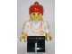 Gear No: displayfig13  Name: Display Figure 7in x 11in x 19in (Female - white shirt with necklace, black legs, red ponytail)
