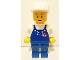 Gear No: displayfig48  Name: Display Figure 7in x 11in x 19in (Blue Overalls, Blue Pants, Construction Helmet, White Pupils)