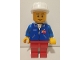 Lot ID: 404273342  Gear No: displayfig49  Name: Display Figure 7in x 11in x 19in (Blue Jacket, Red Pants, Construction Helmet, White Pupils)