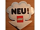 Gear No: displaysign013  Name: Display Sign Cloud Clamp with 'NEU!' Pattern