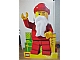 Gear No: displaysign037  Name: Display Sign Minifigure Santa with Motorized Waving Arm Christmas 2011 (goes with Folding Backdrop)