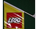 Gear No: flagfr  Name: Display Flag Vinyl, LEGO Logo with Bracket Mount