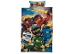 Gear No: fullbedset4  Name: Bedding, Duvet Cover and Pillowcases (140 x 200cm - 70 x 80/90cm) - Ninjago 6 Characters