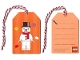 Gear No: gifttags04  Name: Gift Tag, Christmas - Snowman