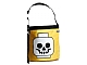 Lot ID: 193559753  Gear No: hallobag2  Name: Storage Bucket Halloween Soft Bucket - Yellow with Standard Skull Pattern