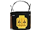 Gear No: hallobag3  Name: Storage Bucket Halloween Soft Bucket - Black with Jack O' Lantern Pattern