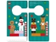 Gear No: hanger04  Name: Door Hanger (Cardboard) Double-Sided - Gingerbread Man, Snowman / Nutcracker, Reindeer Costume