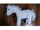 Gear No: horse1  Name: Belville Large White Horse Plush, Fully Poseable Legs, Pink Feet and Pink Bows