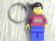 Gear No: kc073  Name: Classic Town Minifigure with Lego Logo Key Chain
