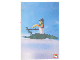 Gear No: lap00-003  Name: Postcard - Lego Art Project 2000 - 003 - Minifigure Standing on Crocodile