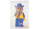 Gear No: lap02-025  Name: Postcard - Lego Art Project 2002 - 025 - Minifigure Looking Through Magnifying Glass
