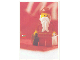 Gear No: lap02-028  Name: Postcard - Lego Art Project 2002 - 028 - Santa Minifigure with 2 Suitcases
