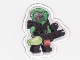 Gear No: mag009  Name: Magnet Flat, Minifigure Insectoid Green Verniers