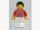 Gear No: magsoc086  Name: Magnet, Minifigure Soccer Player Red/White Team with Shirt #2