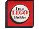Lot ID: 90677038  Gear No: patch17  Name: Patch, Sew-On Cloth Square, I'm a LEGO Builder